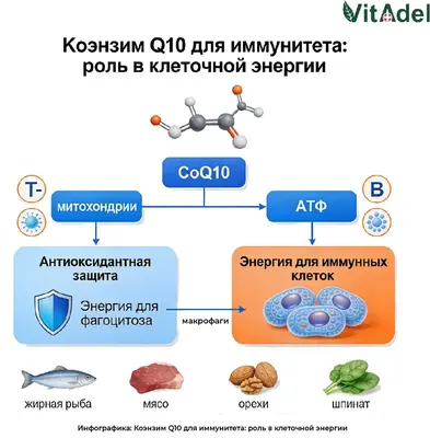 Коензим К10 као део витаминског комплекса за имунитет